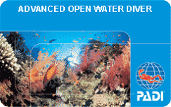 Advanced Open Water Diver Gift Certificate
